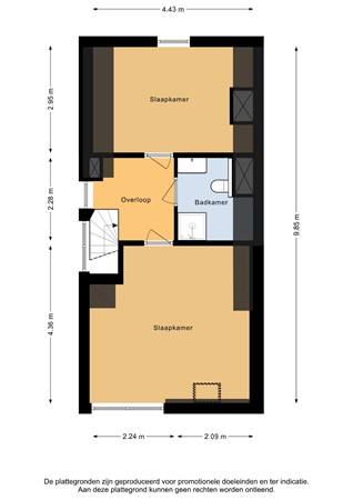 Floorplan - Millinxstraat 24A02, 3081 PN Rotterdam